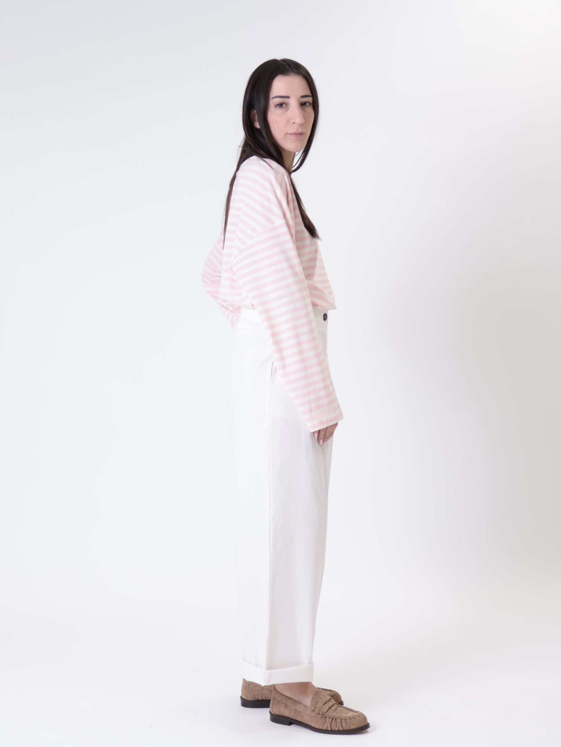 Lady vanilla pleated trousers