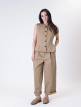 Gilet lady beige