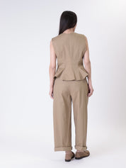 Gilet lady beige
