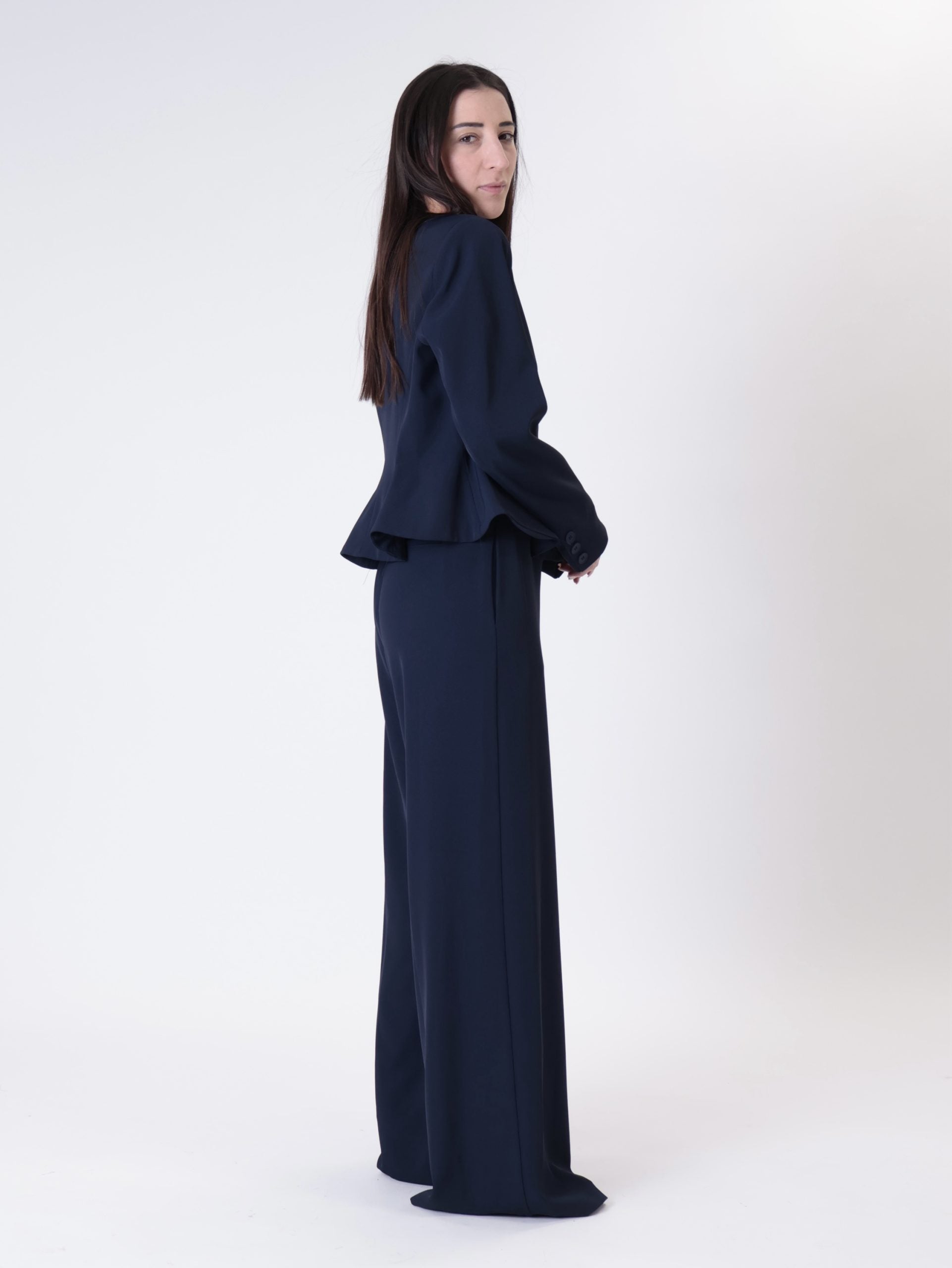 Completo Lady giacca + pantalone blu
