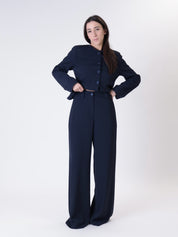 Completo Lady giacca + pantalone blu