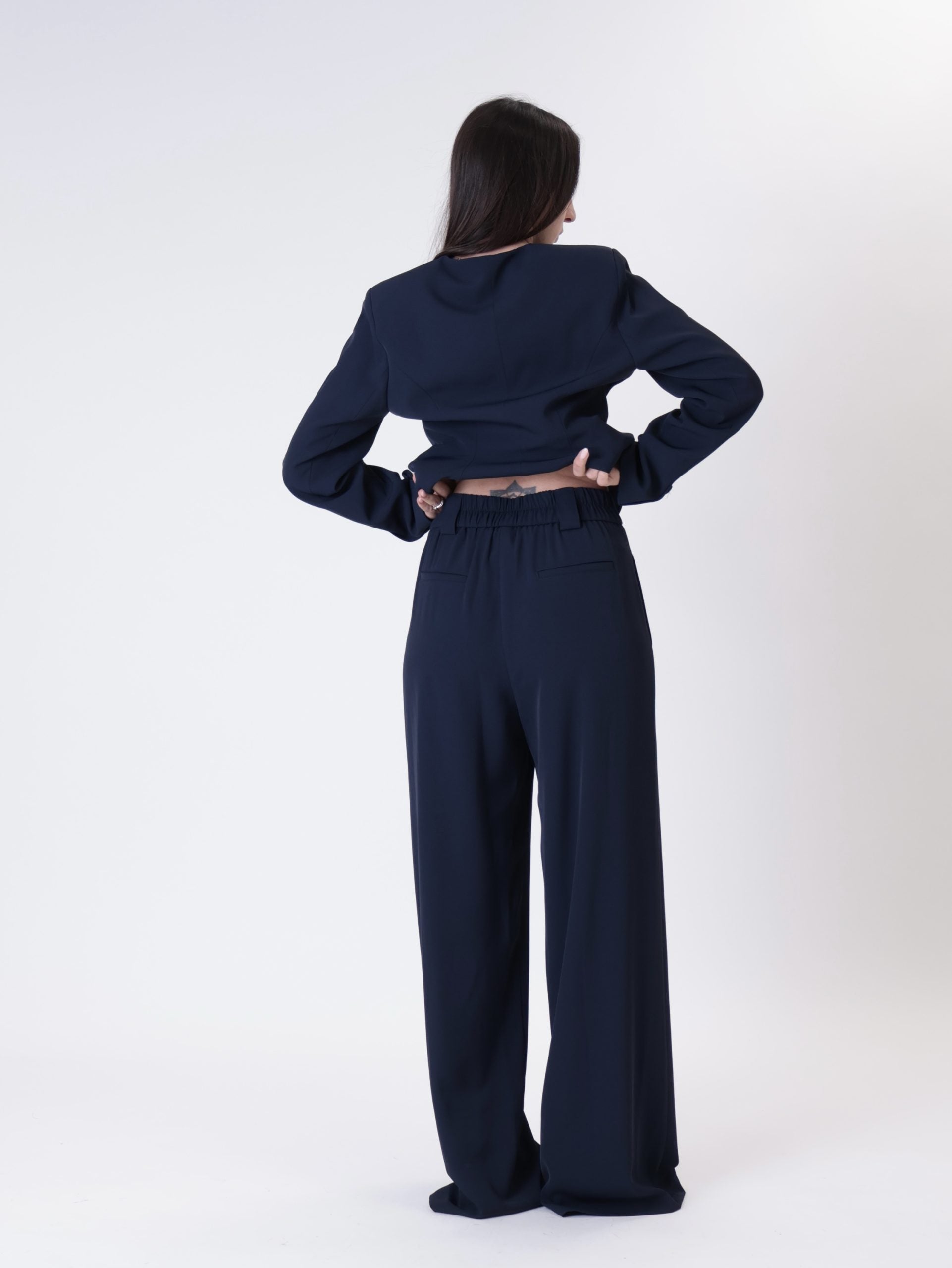 Completo Lady giacca + pantalone blu