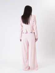 Completo Lady giacca + pantalone rosa