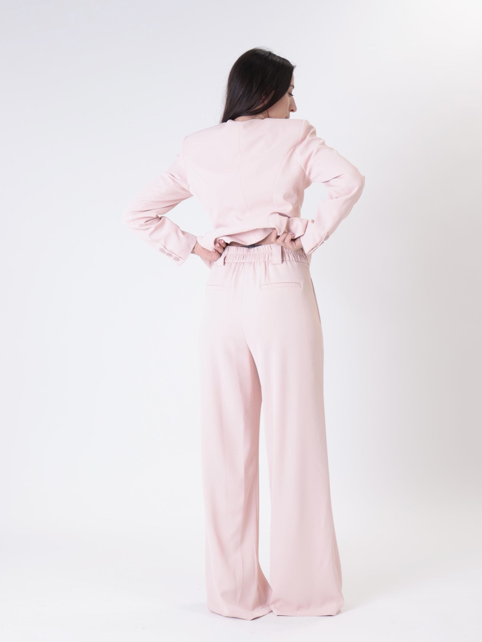 Completo Lady giacca + pantalone rosa