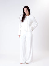 Completo Lady giacca + pantalone panna
