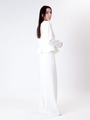 Completo Lady giacca + pantalone panna