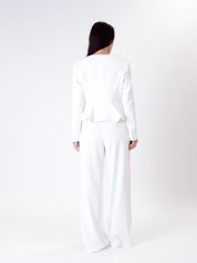 Completo Lady giacca + pantalone panna