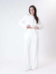 Completo Lady giacca + pantalone panna