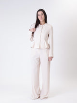 Completo Lady giacca + pantalone avorio