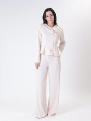 Completo Lady giacca + pantalone avorio
