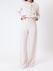 Completo Lady giacca + pantalone avorio