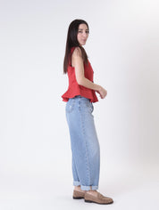 Gilet lady rosso