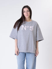 Felpa N°5 grigio