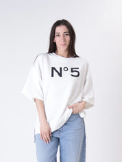 Felpa N°5 bianco