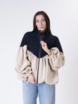 Felpa Ludo blu/beige