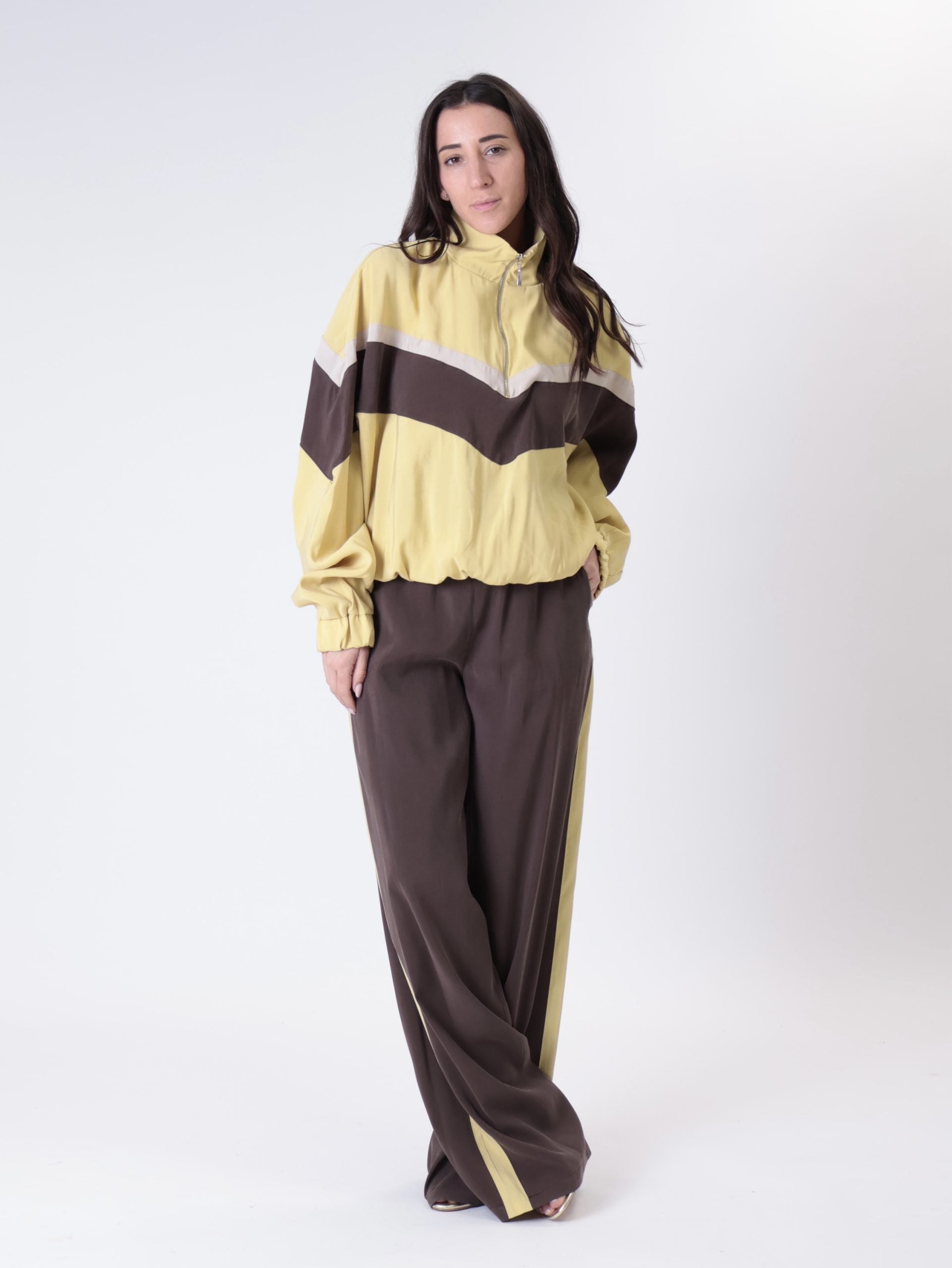 Maglia Zante zip giallo