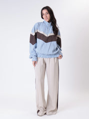 Maglia Zante zip celeste