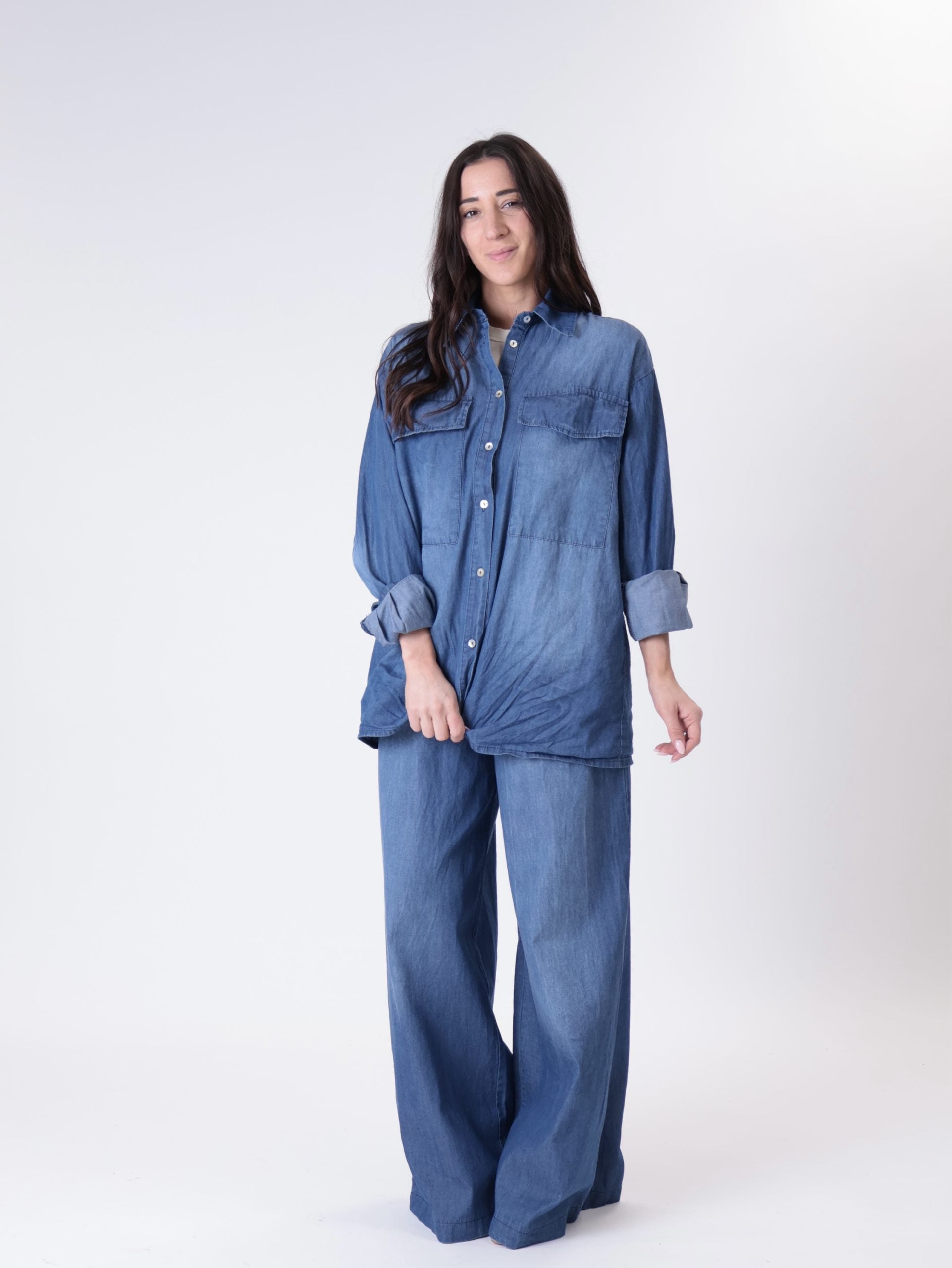 Camicia Angi denim blu