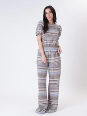 Zig zag earth trousers