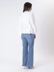 Jeans zampa denim blu