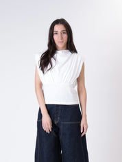 Top soft drape bianco