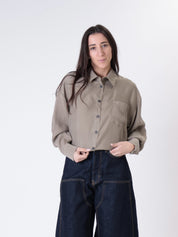 Desert cupro pocket shirt