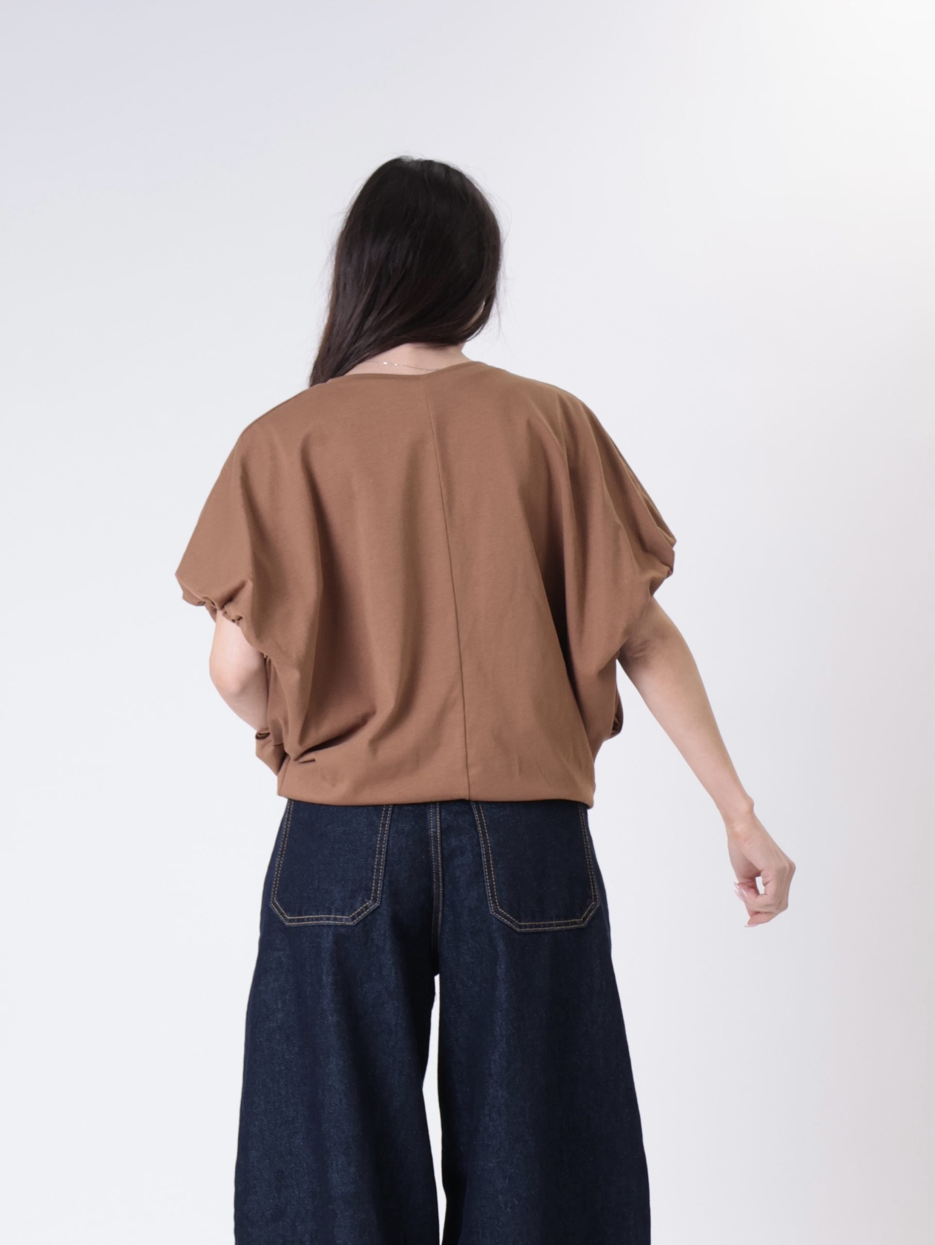T-shirt Sere cammello/rosso