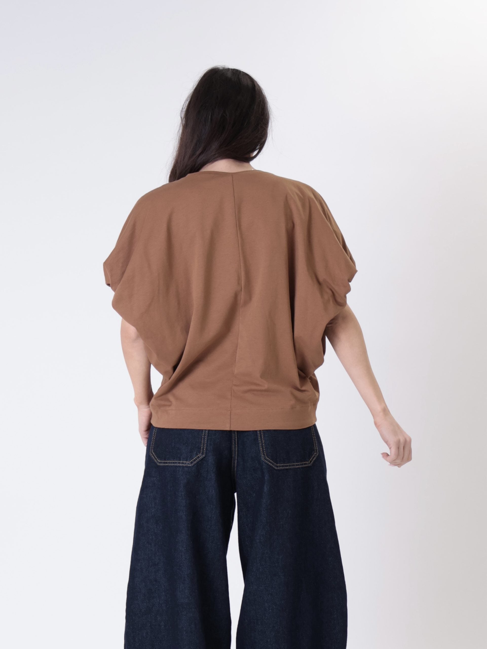 T-shirt Sere cammello/rosa