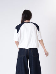 T-shirt Giuly balloon bianco/blu