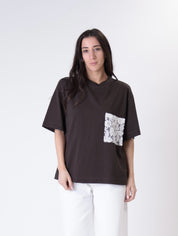 T-shirt tasca pizzo moro