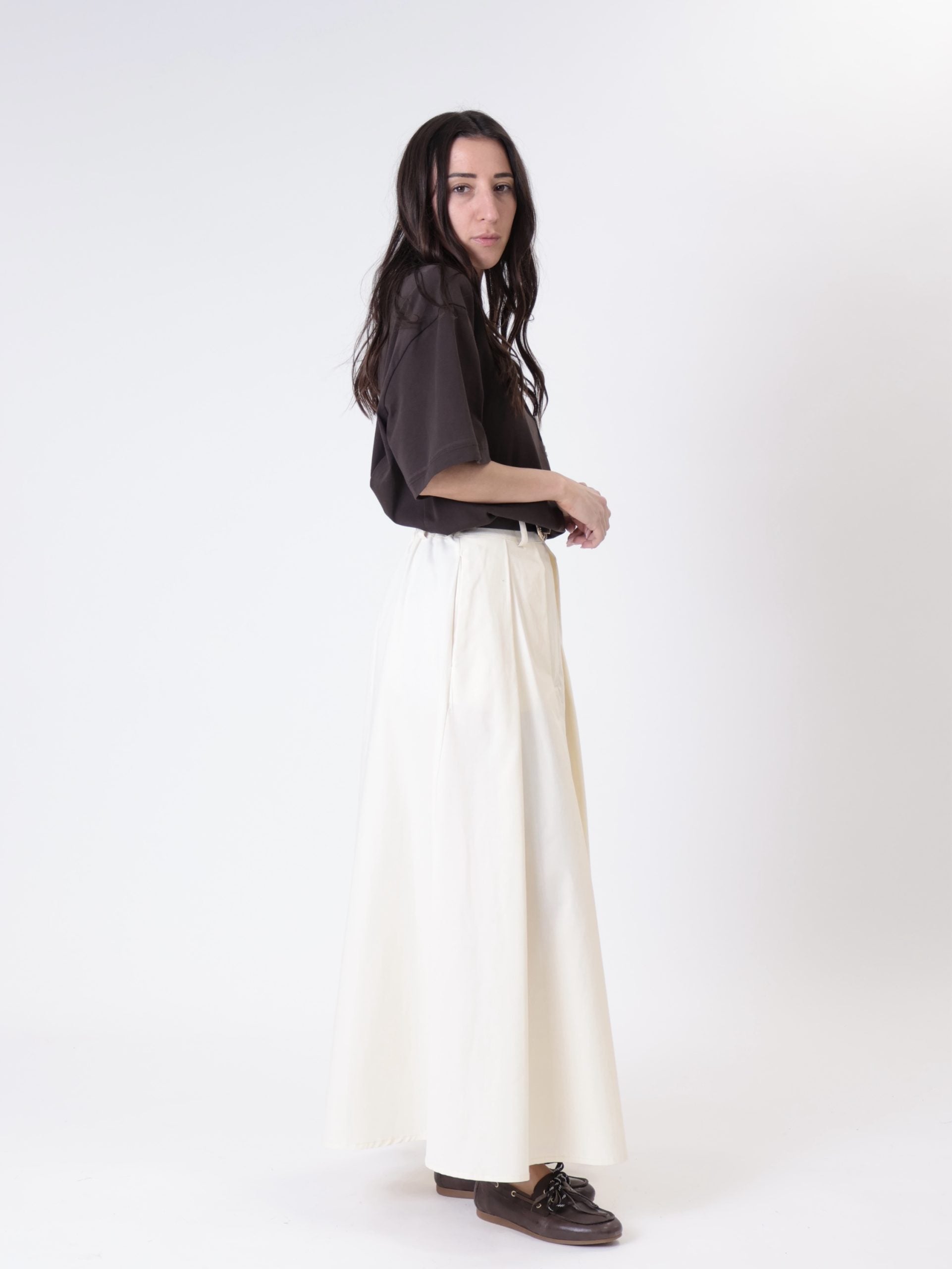 Buttery midi skirt