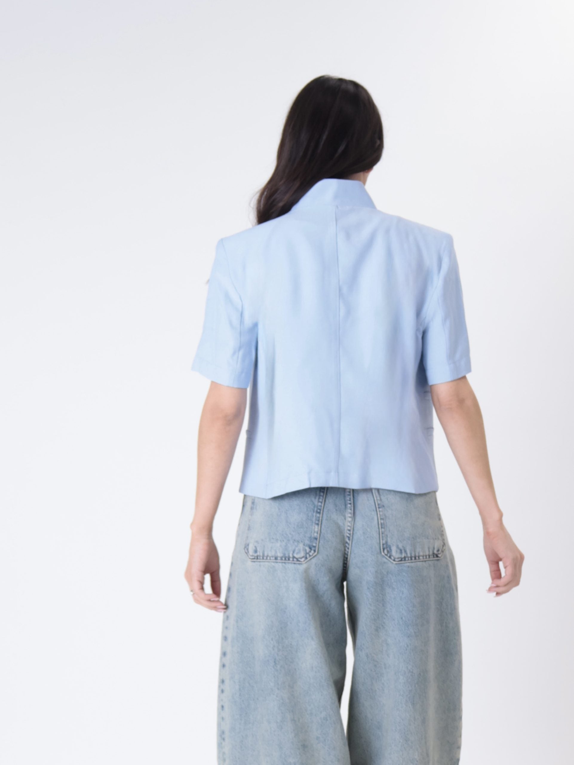 Sky blue S/S Korean jacket
