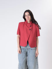 Red s/s Korean jacket