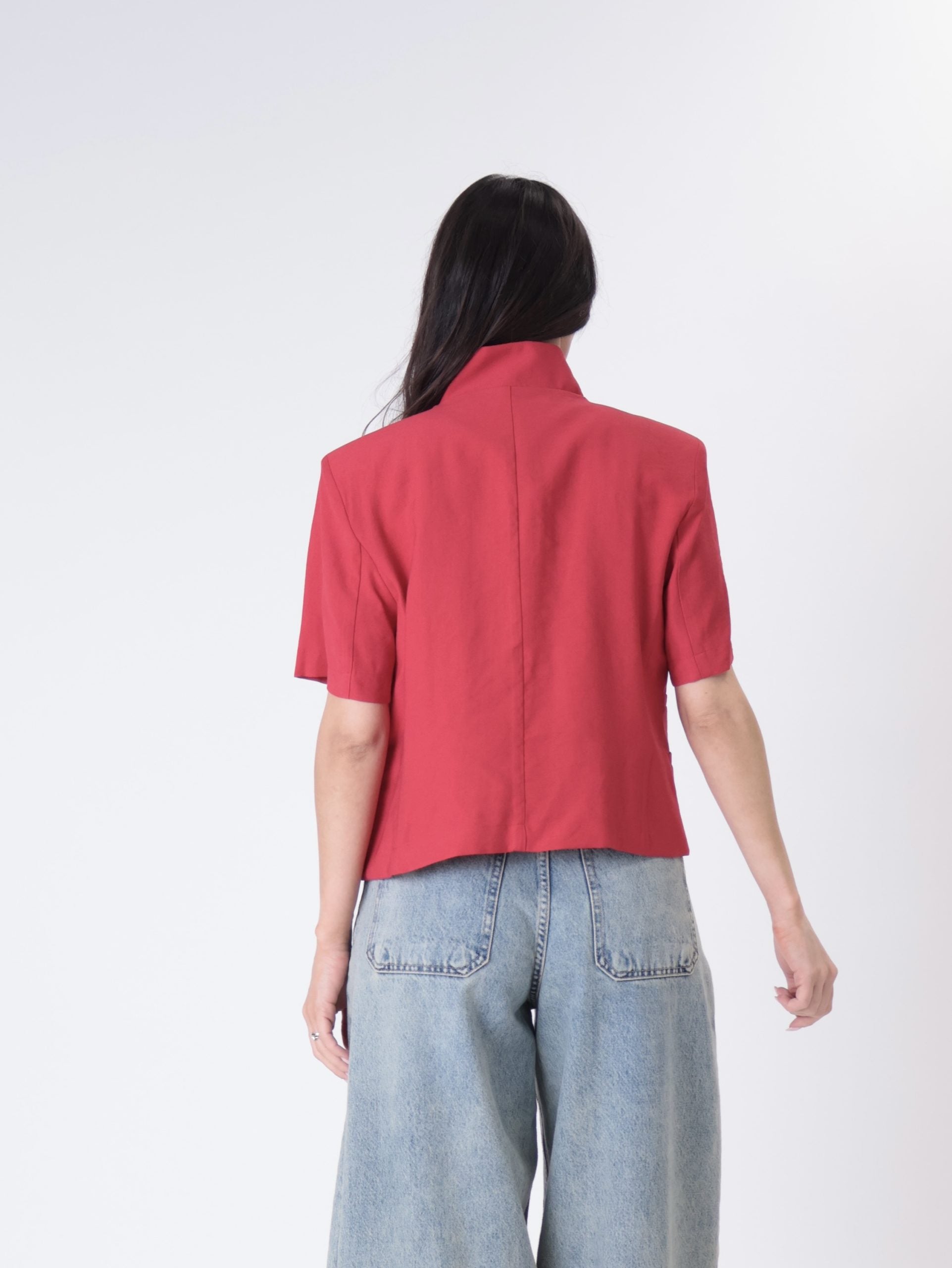 Red s/s Korean jacket