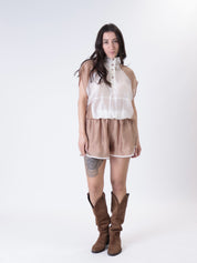 Soft butter/camel shorts