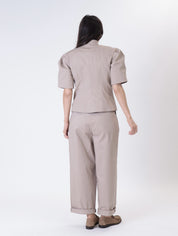 Women's puff cashmere jacket