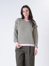 Rosy striped sweater (colors inside)