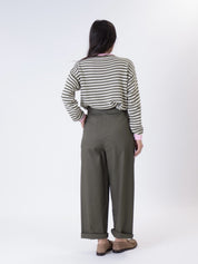 Pantalone lady pinces militare