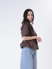 Lady jacket m/m dark brown