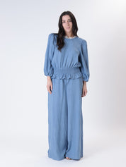 Denim camisole trousers