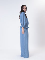 Denim camisole trousers