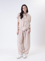 Beige lace waistcoat