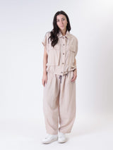 Beige lace waistcoat