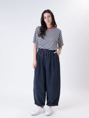 Blue tie trousers