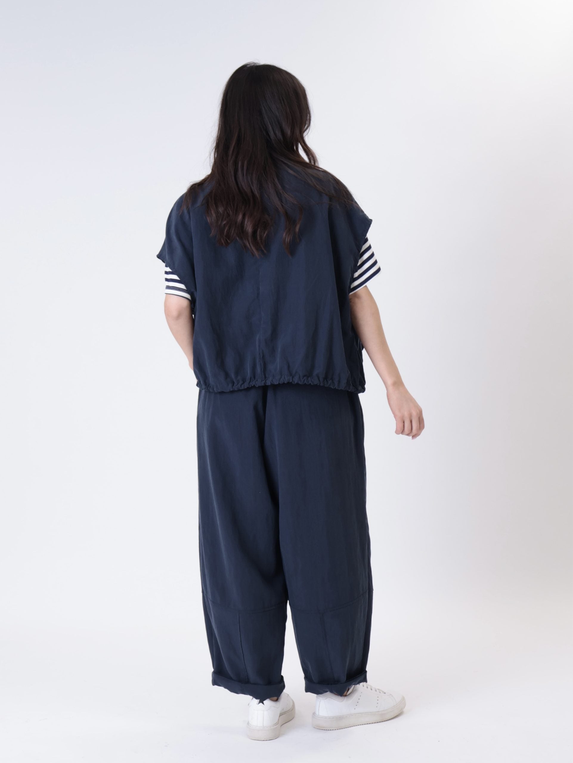 Gilet laccio blu