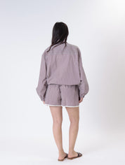 Beach shorts butter/burgundy