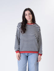 Rosy striped sweater (colors inside)