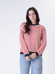 Rosy striped sweater (colors inside)