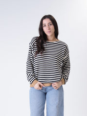 Rosy striped sweater (colors inside)