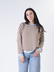 Rosy striped sweater (colors inside)